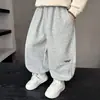 Pantalones para Niños Q156 Primavera y Otoño Estilo Nuevo Moda Coreana para Niños Pantalones Jogger Largos Ropa Deportiva Casual para Bebés Pantalones de Chándal
