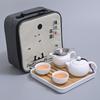 Nuevo Producto Juego de Té Kung Fu Japonés Juego Pequeño para el Hogar Bandeja de Té Seco Simple Habitación de Hotel B&B Juego de Té de Cerámica