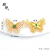 Colgante de Collar con Borla Pixiu Pequeño Estilo Chino Vintage de Larga Duración, Colgante de Mariposa de Oro Arena de Lujo Ligero de Gama Alta