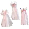 Pinzas de Malla para el Cabello de Niña, Velos con Moño de Princesa de Hadas, Accesorios para el Cabello para Sesión de Fotos de Cumpleaños para Niñas, Accesorios para el Cabello No Dañinos