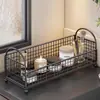 Estante de almacenamiento para baño, estante de almacenamiento para artículos de tocador junto al lavabo en el baño, estante de almacenamiento de escritorio, herramienta organizadora