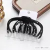 Presilha de Cabelo com Clip de PC Montado em Cartão, Presilha de Cabelo de Abóbora Espessa de Alta Qualidade, Presilha Grande Feminina, Presilha de Tubarão, Acessório de Cabelo com Código de Barras de Supermercado