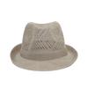 Sombrero de Malla Transpirable de Color Sólido Temperamento Estilo Británico Sombrero de Copa Sombrero de Jazz de Punto para Hombres para Mediana Edad y Ancianos Sombrero Combinable