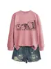 Leer es mi sudadera favorita de Amazon Wish de comercio exterior transfronterizo casual versátil para mujer de otoño e invierno