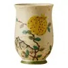 Taza de Té de Cerámica Firestone Red Mountain Pomegranate del Fabricante, Taza Individual, Juego de Té Kung Fu, Taza de Cata, Taza de Aroma, Tazón de Té