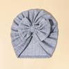 Comercio Exterior Sombrero Nuevo para Bebé Delgado Recién Nacido Sombrero Indio Gorro Protección para la Cabeza Bufanda para Niños Gorro de Color Sólido en stock
