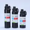 Copo Térmico de Aço Inoxidável, Grande Capacidade, Garrafa de Água Esportiva Portátil para Viagem e Carro, Garrafa Espacial Fitness Portátil com Alça