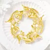 Fábrica direta de acessórios para broches e corsages DIY latão dourado tulipa joias de metal feitas à mão acessórios