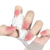 Broca plana de 5 mm con forma de hielo a través del amor, nuevos accesorios tridimensionales para uñas, broca de uñas Joker japonesa, joyería al por mayor