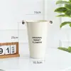 Cubo de flores de hierro floristería floristería contenedor de arreglos florales estilo europeo simple decoración del hogar jarrones adornos pintura cubo para flores secas