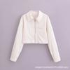 Europa y Estados Unidos venta al por mayor transfronteriza Amazon 2024 nueva moda Joker algodón lavado chaqueta de manga larga abrigo de solapa