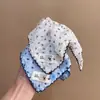 Lenços Quadrados Frescos Multicor Coreanos para Cabelo, Scrunchies de Novo Estilo, Faixas de Cabelo Doces e Fofas, Acessórios de Cabelo de Boutique