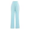 Pantalones de Verano de Estilo Francés, Nuevos, de Color Sólido, Simples, Versátiles, de Pierna Recta para Mujer, con Cintura Elástica y Cordón Ajustable, Pantalones Largos Casuales Deportivos Holgados