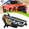 Adecuado para el conjunto de faros de Toyota 4Runner modelos 14-20, luces LED modificadas con intermitente secuencial y luces de circulación diurna