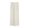Pantalones de traje de tiro alto de pierna ancha no retornables para mujer Verano Nuevo Estilo Simples Sueltos Aspecto Adelgazante Rectos de Largo Completo 5128