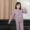 Uniforme Escolar Térmico Mágico para Niños Mayores, Tops Cálidos con Bloqueo de Temperatura para Otoño e Invierno, Pantalones Gruesos de Algodón, Chaqueta Interior de Algodón de Invierno para Niños