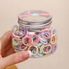 Goma Negra Desechable para el Cabello Banda Elástica Alta Elasticidad Anillo para el Cabello Infantil Accesorio para el Cabello para Niñas