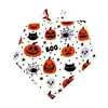 Nueva toalla triangular para mascotas de Halloween multicolor opcional, toalla para babas de perro, babero para gato, joyería del festival de fantasmas