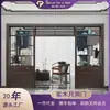 Estante Antiguo Arco Lunar Madera Maciza Estilo Chino Nuevo Estante Antiguo Sala de Estar Gabinete de Múltiples Tesoros Divisor Vitrina Entrada Arco Lunar