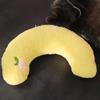 Almohada para Mascota Felpa Elástica en Forma de U Almohada para Perro Colchoneta para Dormir Sueño Profundo Suave Cómoda Gorro para Gato