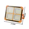 Iluminación Solar Portátil para Exteriores Transfronteriza Estilo Camping Puesto de Venta Carga Multifunción USB Reflector de Emergencia Luz Fuerte