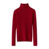 Suéter de cashmere Pure Mountain feminino, suéter de gola alta, suéter de manga comprida com cordão, suéter slim fit, suéter interno