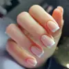 Manicure Francesa Rosa Nude Mais Vendida no Exterior, Suave Elegante, Unhas Longas Planas Usáveis, Conjunto de 24 Peças de Adesivos de Unhas Postiças