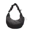 Moda de Invierno Bolsa de Plumas para Mujer 2024 Nuevo Estilo Académico Bolso Dumpling Casual Gran Capacidad Bolso de Hombro Cruzado