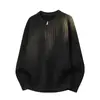 26 Suéter de Punto Acanalado de Cuello Redondo Otoño/Invierno Suéter Casual Holgado de Punto para Hombre Abrigo Suéter Suéter Básico para Hombre