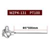 Sensor de temperatura PT100 de termopar blindado tipo K WRNK-131 Conjunto de resistencia térmica blindada tipo WZPK