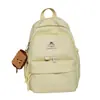 Estilo Ins Japonês Artístico Fresco Cor Sólida Mochila Escolar Verão Novo Pingente de Biscoito Estudante Mochila de Campus Mulheres