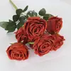 7 Concubina Imperial rosa flor artificial cabo buquê noiva segurando Flor Casa hotel decoração de casamento fábrica de flores artificiais atacado