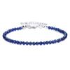 Amazon venda quente transfronteiriça pulseira de contas lapidadas de pedra natural 4mm pulseira simples para mulheres versátil de contas finas pulseira para namoradas