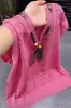 Pañuelo de Seda Decoración Cuello en V Hueco Manga Acampanada Top Exquisito Sensación de Alta Gama Cuello en V Realza el Cuello Mangas Acampanadas Ligero y Versátil