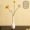 Jarrón de cerámica blanca pura Jingdezhen, florero pequeño y sencillo chino, adorno moderno para arreglos florales, decoración de escritorio para el hogar, joyería para salón de té.