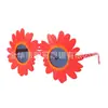 Creativas gafas de crisantemo margarita de fantasía multicolor para adultos, fiesta de cumpleaños, foto, gafas de sol de flores