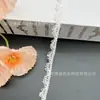Tela Blanca Calada de Encaje Soluble en Agua para Ropa, Cortinas, Decoración de Cuellos, Cinta de Encaje para Manualidades