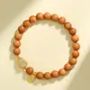 Pulsera de Ágata Roja Natural y Sándalo para Mujer, Pulsera con Colgante de Calabaza Tianyu, Joyería Pulsera Mejor Amiga para Mujer