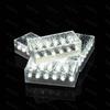 Nova Luz de Tijolo de Gelo Solar Transfronteiriça 12 LEDs Pátio Jardim Gramado Exterior Impermeável Atmosfera Decorativa Luz de Paisagem