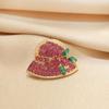 Broche pequeño con lazo, Broche anti-exposición, Flor para el pecho, Botón anti-exposición para camisa sin costuras, Pin versátil al por mayor