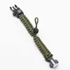 Pulseira Paracord Multifuncional Tira Ajustável Pulseira para Exterior Sobrevivência na Natureza Cinco-em-Um Pulseira de Pulso Trançada Ajustável