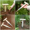 Perforador de Agujeros para Jardinería Duradero, Herramienta Agrícola para Plantar Verduras, Perforador de Agujeros para Trasplante, Perforador de Agujeros en la Tierra, Trasplantador de Plántulas, Sembradora Doméstica