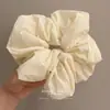 Coreia do Sul Dongdaemun Importado Alta Qualidade Cor Creme Francês Nuvem Anel de Cabelo Grande PONDON Tendão de Borracha Large Bowel Headwear