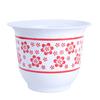 Imitação de porcelana vintage grossa redonda grande diâmetro mudas verde vaso planta árvore atacado flor de ameixa vaso de flores de plástico