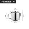 Meias estilo Hong Kong bule de leite aço inoxidável espessado bule de puxar com tampa aquecimento comercial bule de puxar chá café panela de fervura