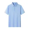 Camisa polo de alta qualidade em cores vibrantes, de manga curta, para homens e mulheres. Roupa de trabalho de verão confortável e respirável, camisa cultural promocional, pode ser impressa com logotipo.