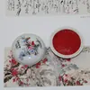 Sello de Caligrafía y Pintura Talla de Sello Almohadilla de Tinta Almohadilla de Tinta Bermellón Canto de Pájaros y Fragancia de Flores Sello Rojo Talla de Sello Caligrafía y Pintura con Sello de Goma de Estilo Antiguo
