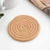 Posavasos Tejido de Cuerda de Algodón Escandinavo Redondo Espesado Aislamiento Mat Hogar Mesa de Comedor Anti-Escaldado Tapete para Olla Individual