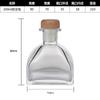 Atacado garrafa de vinho pequena transparente de vidro fresco vinho criativo nórdico cristal garrafa bonita vinho estrangeiro estilo japonês selada sem vazamento