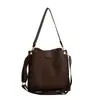 Bolsa Saco Estilo Retrô com Padrão Lichia para Comércio Exterior Feminina Início do Outono Simples Versátil Bolsa de Mão para o Dia a Dia Ombro Único Transversal